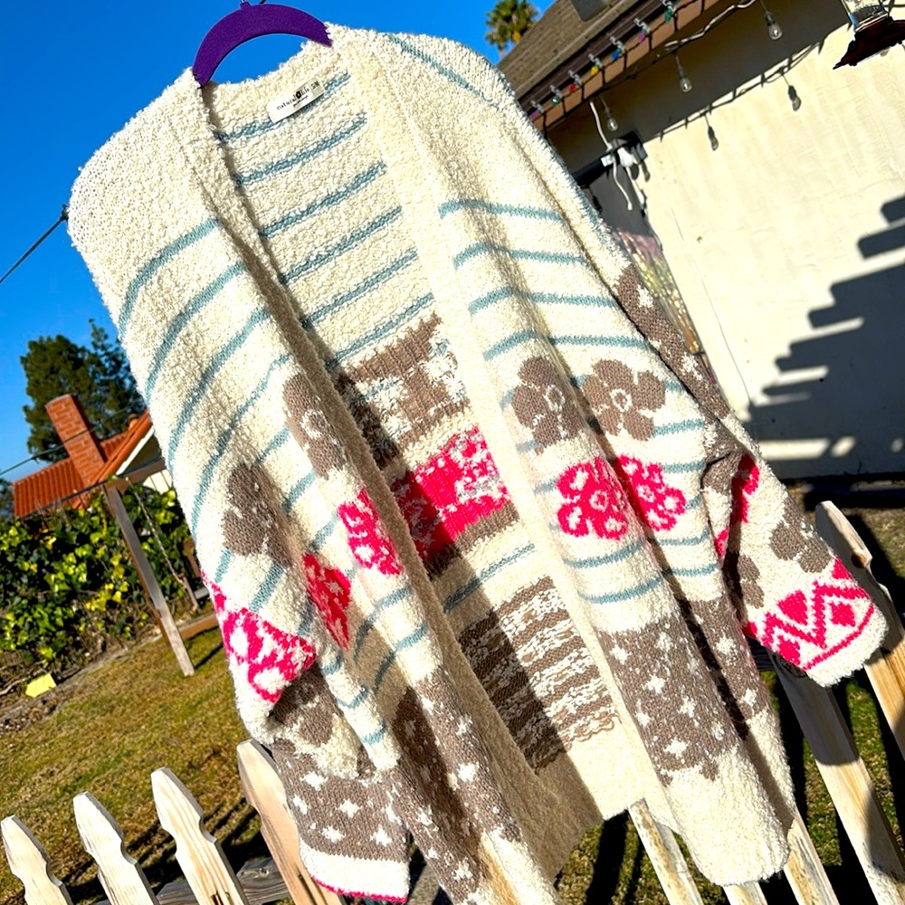 Natural life/small medium oversized cardigan